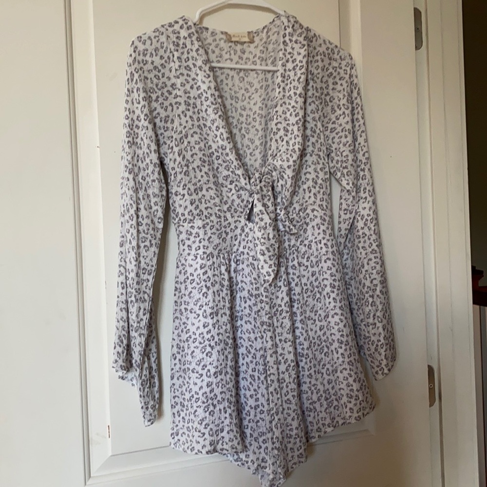 Altar’d State Flowy Leopard Romper